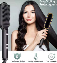 6168 Hqt-909B Hair Straightener Used While Massaging Hair Scalps And Head. ediscountshops.com