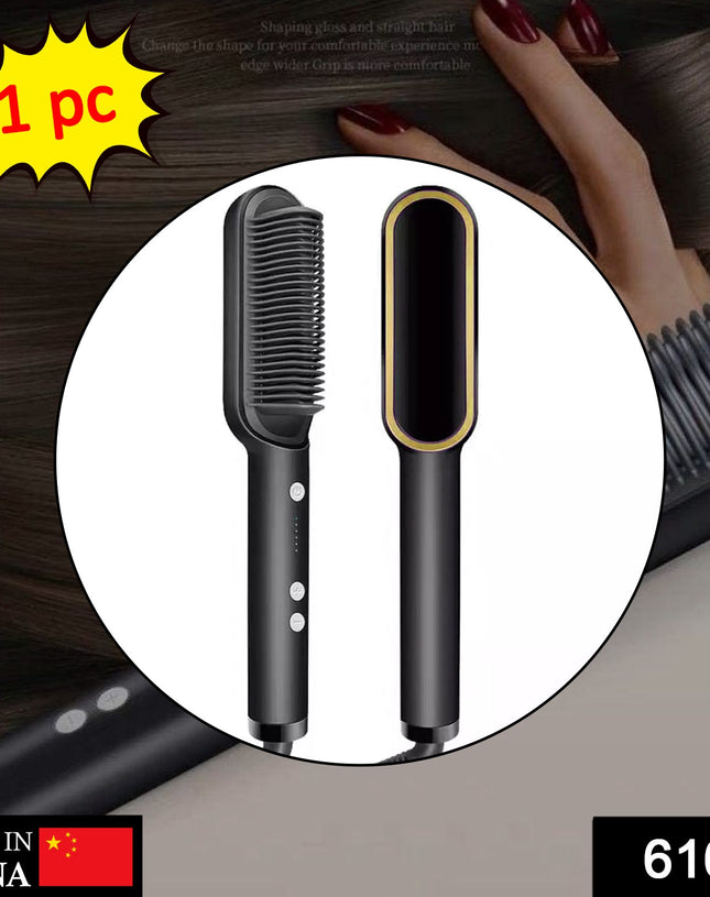 6168 Hqt-909B Hair Straightener Used While Massaging Hair Scalps And Head. ediscountshops.com
